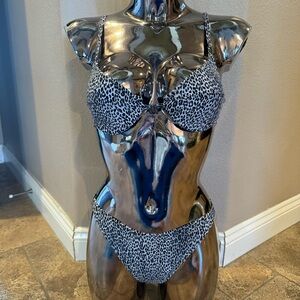 Style #ANM33 NWT Vintage Leopard Print Bikini Set